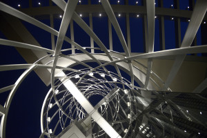 Talley Student Union at night. Photo by Marc Hall