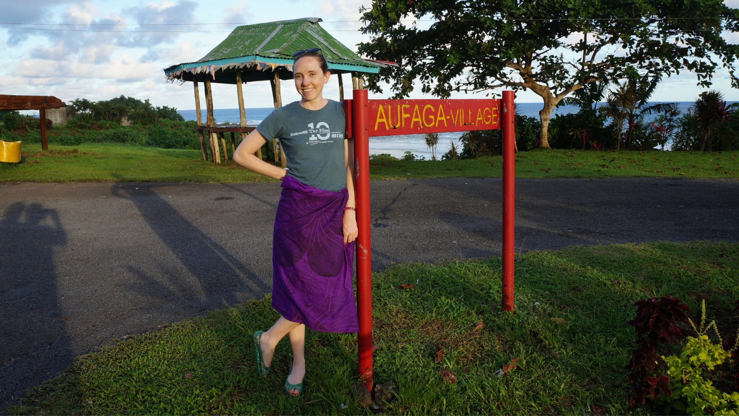 Natalie Ziemba as a Peace Corps Volunteer in Samoa.