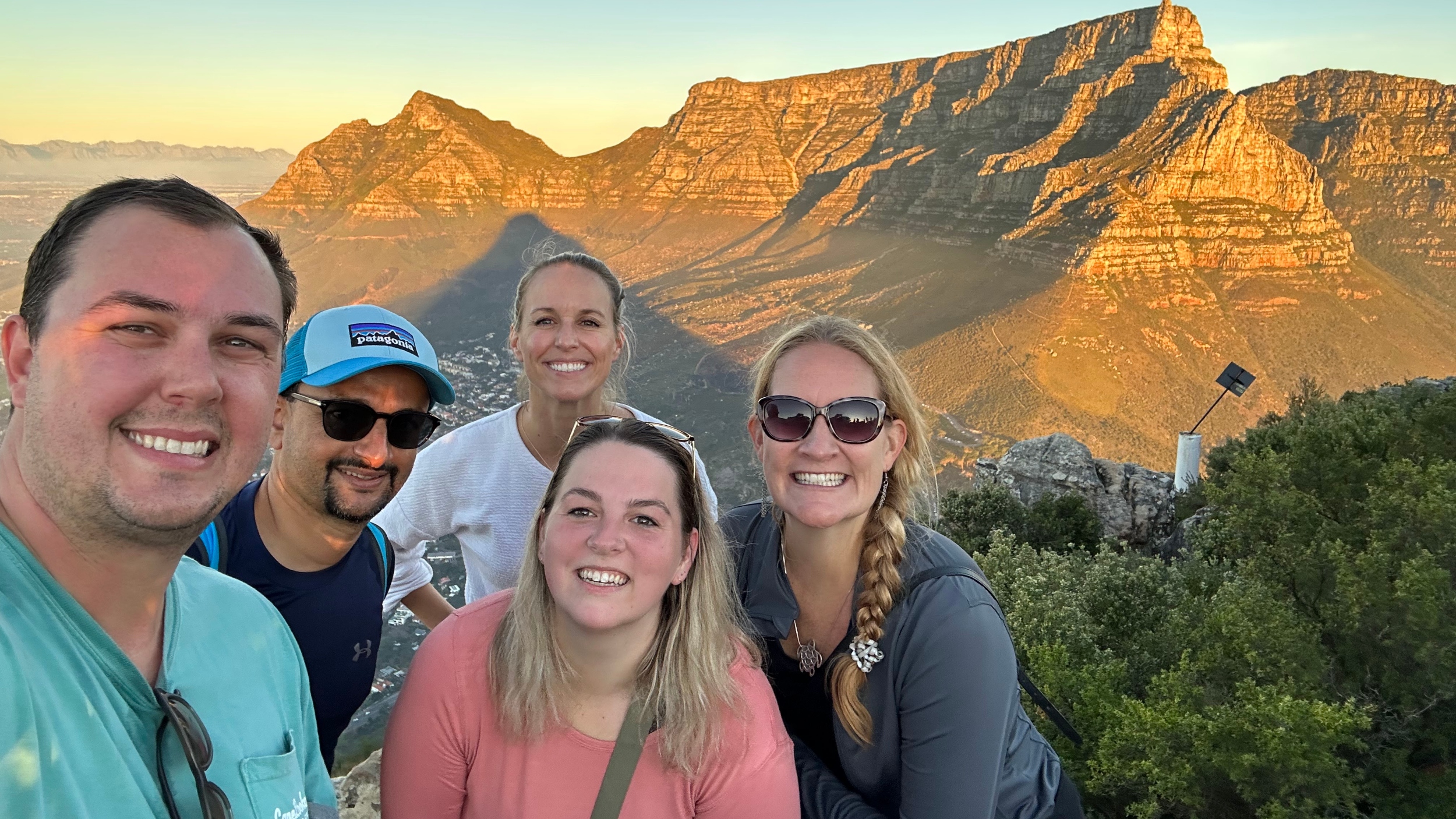 Jenkins MBA Students take a photo on their study abroad trip in South Africa