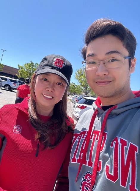 Amy and her son