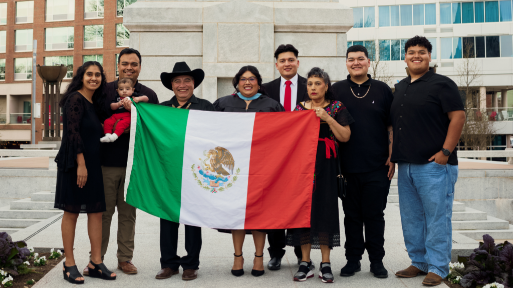 Marisol Garcia-Sandoval with her family.